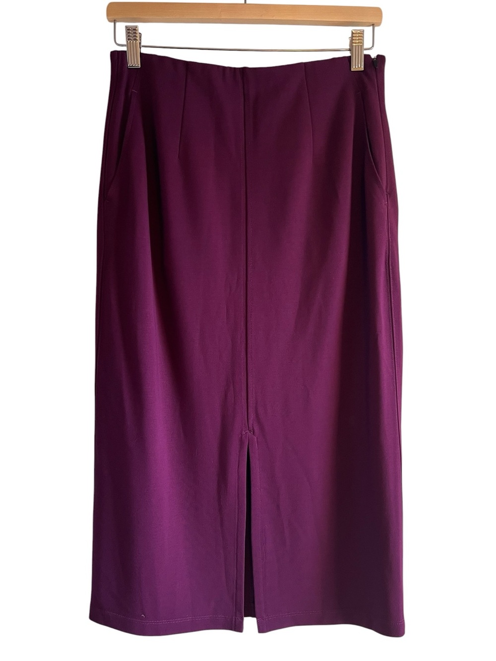 NWT Kit & Ace Serenity double knit midi pencil skirt with front slit & stretch - Picture 4 of 14